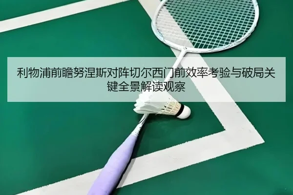 利物浦前瞻努涅斯对阵切尔西门前效率考验与破局关键全景解读观察（kaiyun）
